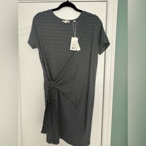 Vince side tie tee dress